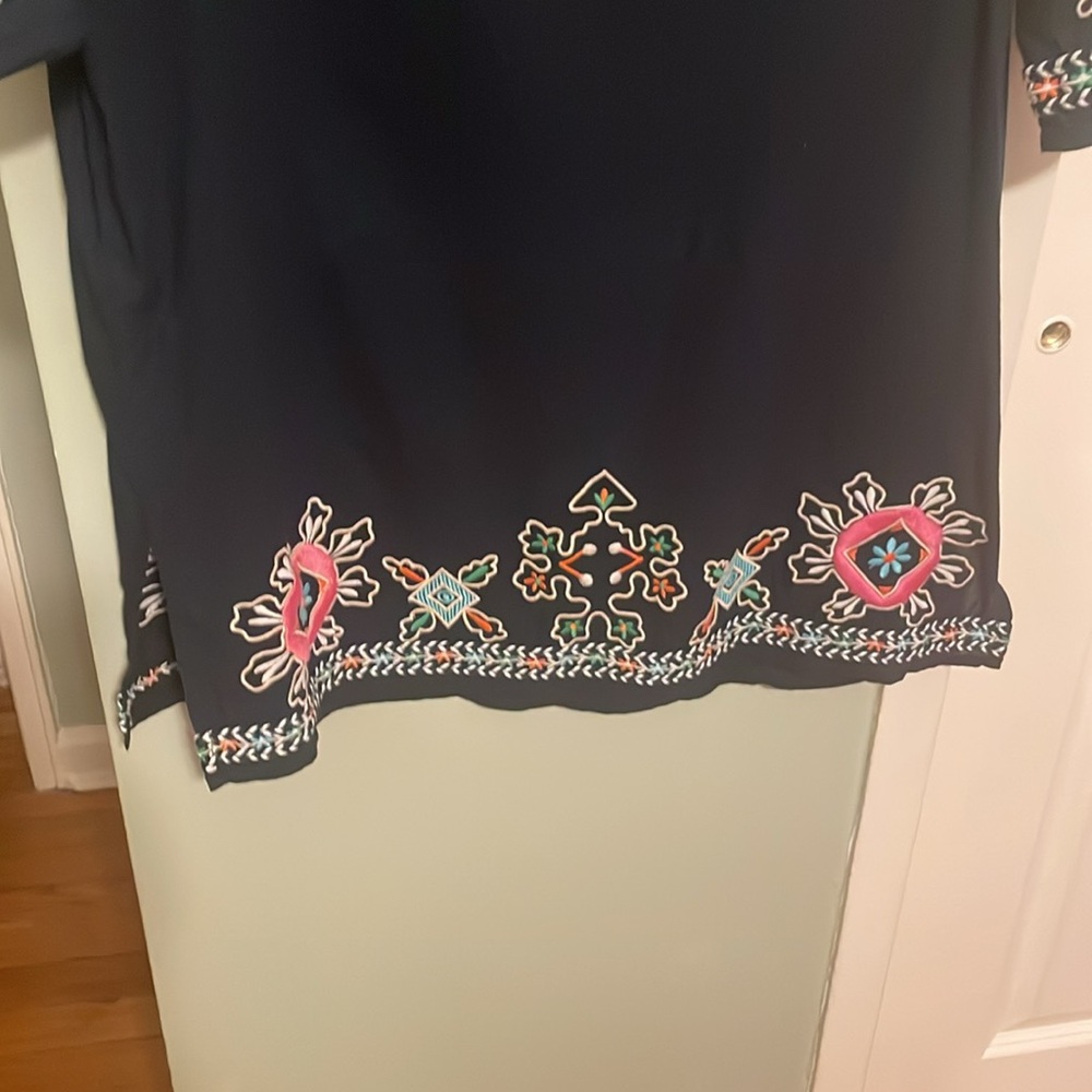 EUC Frances Valentine Navy Blue Dress Size Medium. - Picture 5 of 8